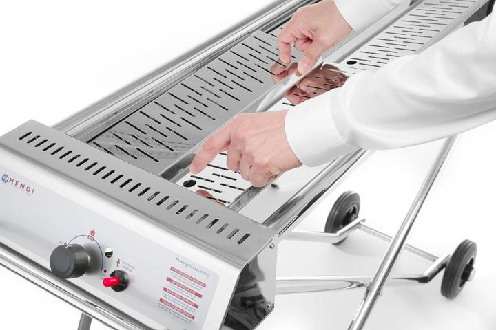 Image du produit Hendi Barbecue à gaz Powergrill Xenon-Pro Acier inoxydable 1120x410x9 (7.50 kW)