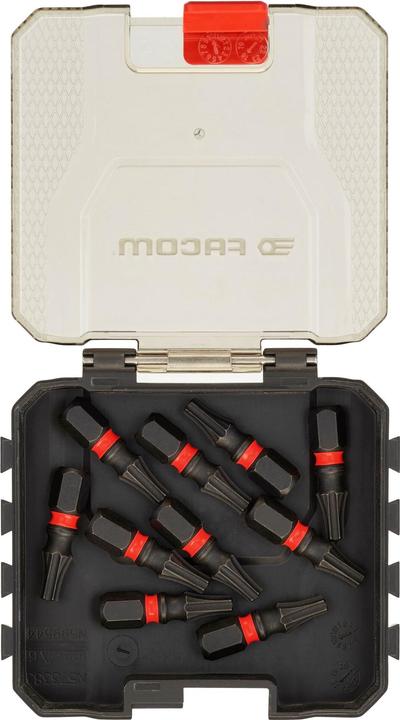 Image du produit Facom Jeu d'embouts hexagonaux, Phillips, Pozidriv, Torx résistant aux chocs, 50 pièces, longueur 25 mm (25mm)