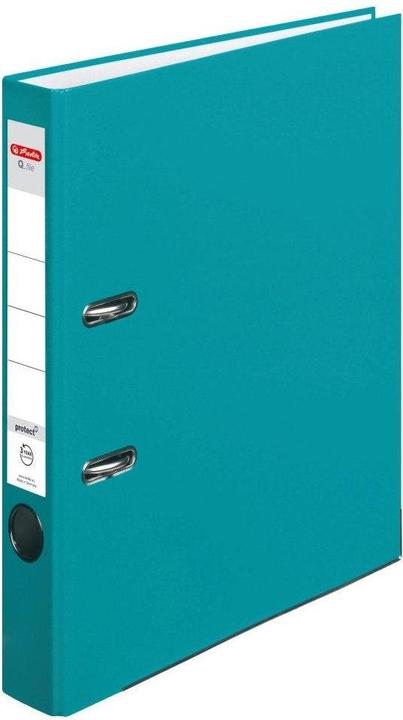 Produktbild Herlitz Q.file Ordner protect A4 5 cm caribbean turquoise (A4, 50 mm, 1 Stück)