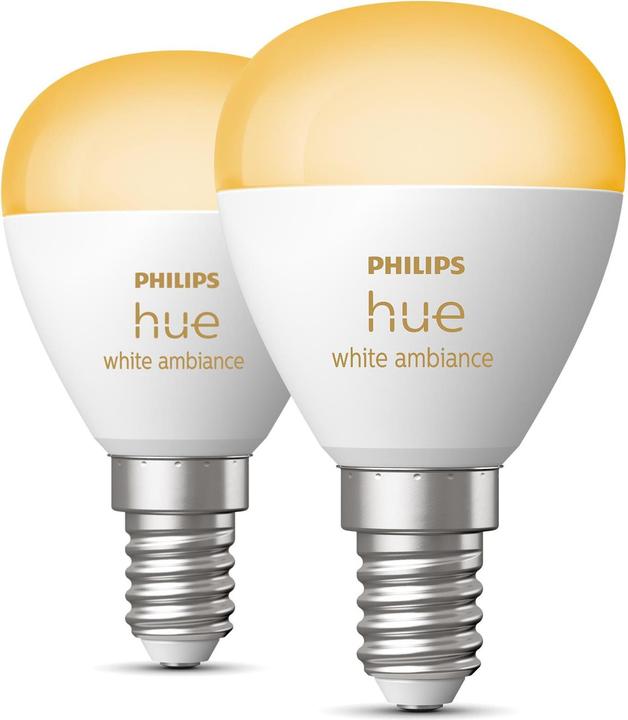 Philips Hue White Ambiance Luster (E14, 5.10 W, 470 lm, 2 x, F)