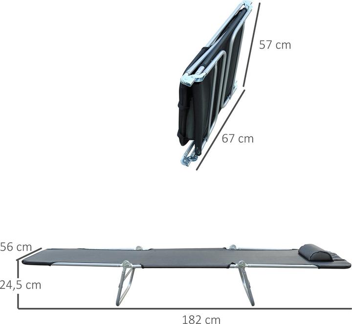 Produktbild Outsunny Gartenliege (182 cm)