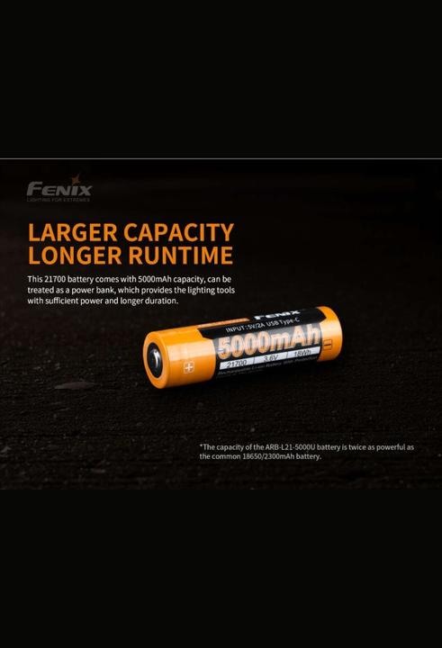 Productafbeelding Fenix Batterij ARB-L21-5000U