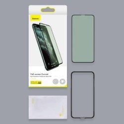 Immagine prodotto Baseus iPhone 11 Pro Max 0,3 mm Full-Screen curvo T-Glass (2pcs+fr) Eye Prot. Black SGAPIPH65S-IA01 (2 Pezzo/i, Apple iPhone XS Max)