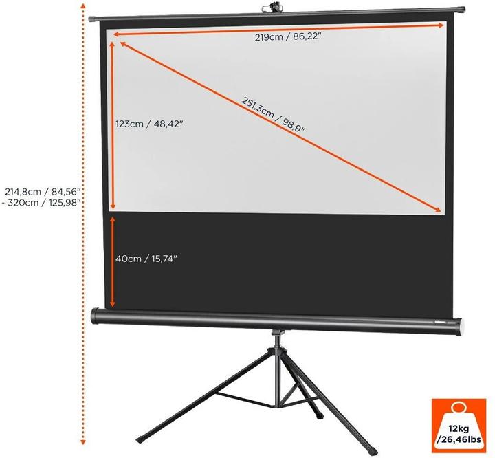 Actual product image Celexon Eco tripod, screen, 16:9 (86.22", 16:9)