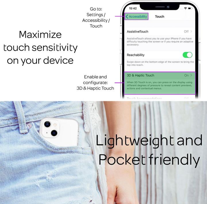 Actual product image Nalia 360 degree cell phone case (Apple iPhone 13)