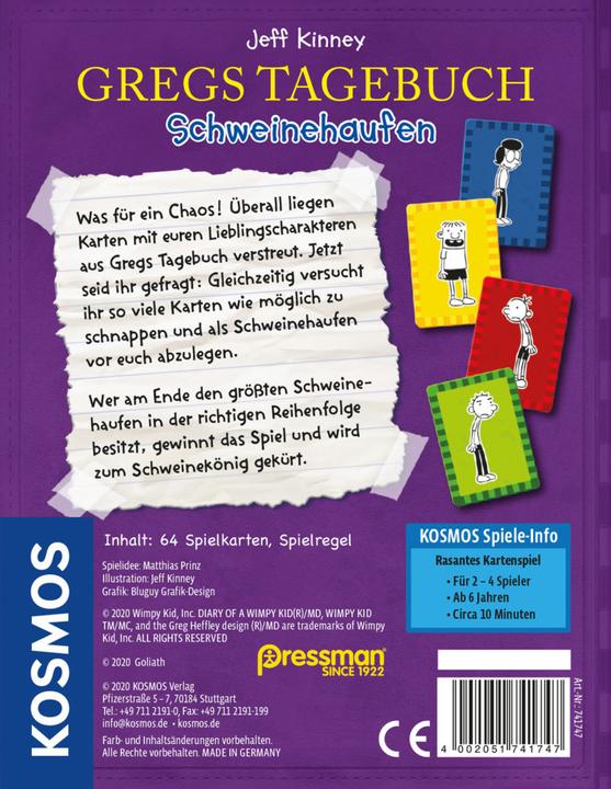 Actual product image Kosmos Greg's Diary - Pig Pile (German)