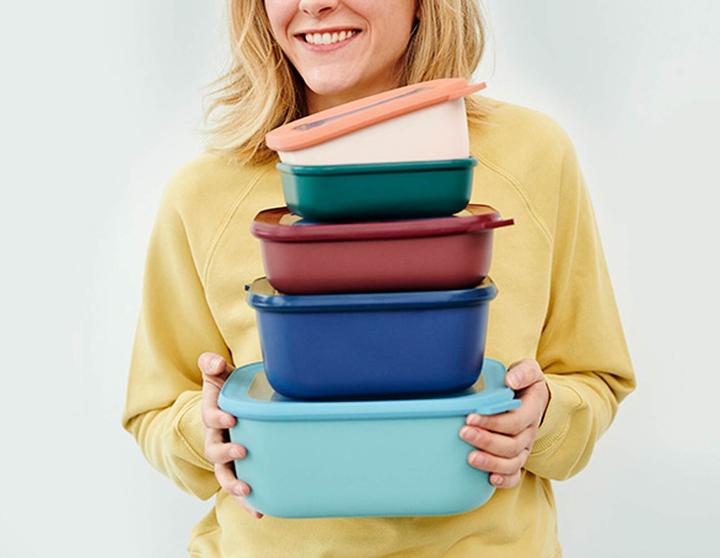 Produktbild Rosti Mepal Mepal - Cirqula Low Rect Bowl Set​ -Nordic Blue (14595) (3.50 l)
