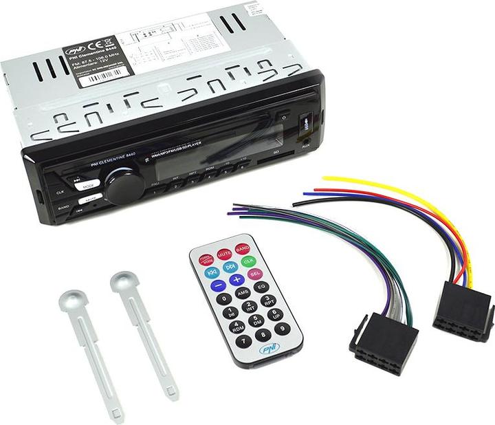 Actual product image PNI Car MP3 player radio Clementine 8440, 4x45 W, 12 V, 1 DIN, with SD, USB, AUX, RCA