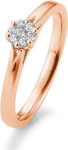 Immagine prodotto Breuning Anello di fidanzamento con fiore (51, Oro 750/18 K)