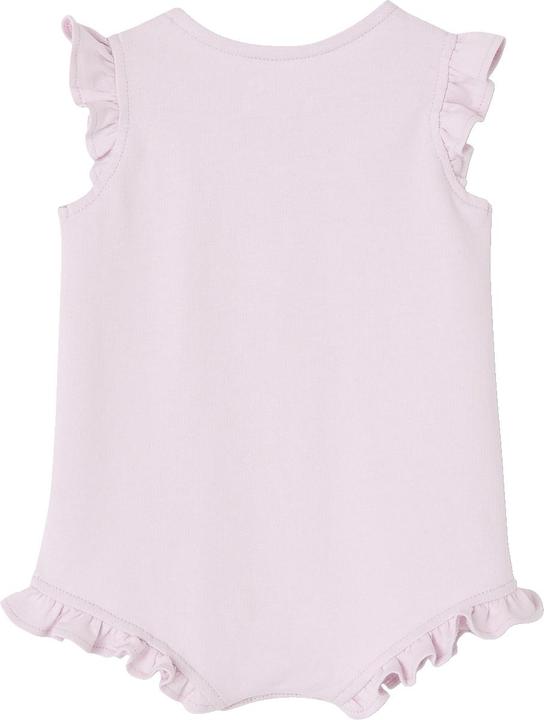 Vertbaudet Bio-Kollektion: Mädchen Baby-Set aus Kurzoverall und Haarband