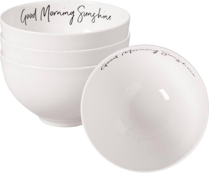 Image du produit Villeroy & Boch Multipack Statement Bol Good Morning Sunshine - 4 pièces (13.80 cm, 0.47 l, 4 x)