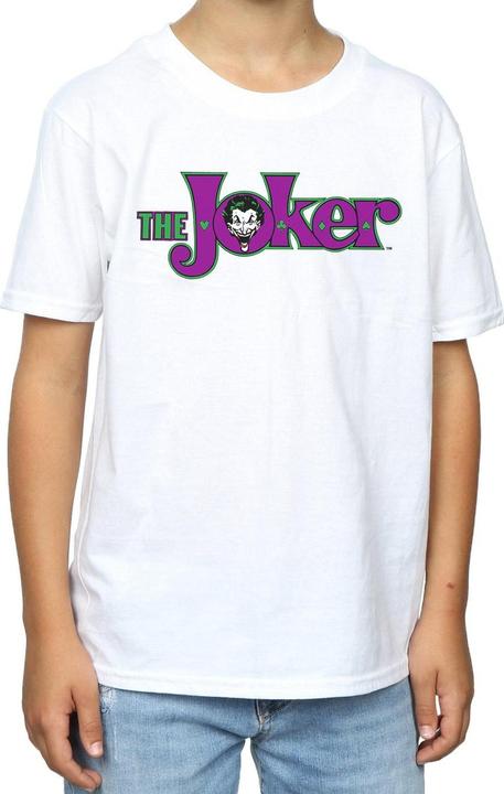 Immagine prodotto The Joker Text Logo Maglietta Ragazzi (140, 146)