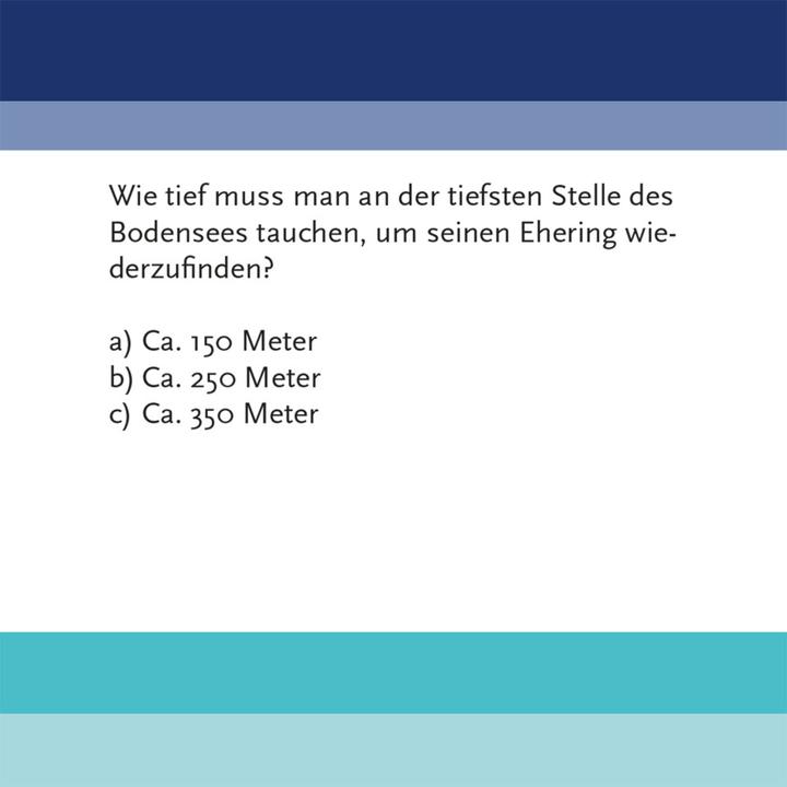 Image du produit Le quiz du lac de Constance (Allemand)