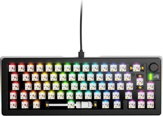 Actual product image Glorious GMMK 3 65 % custom gaming keyboard - barebone, ISO layout, black (Cable)