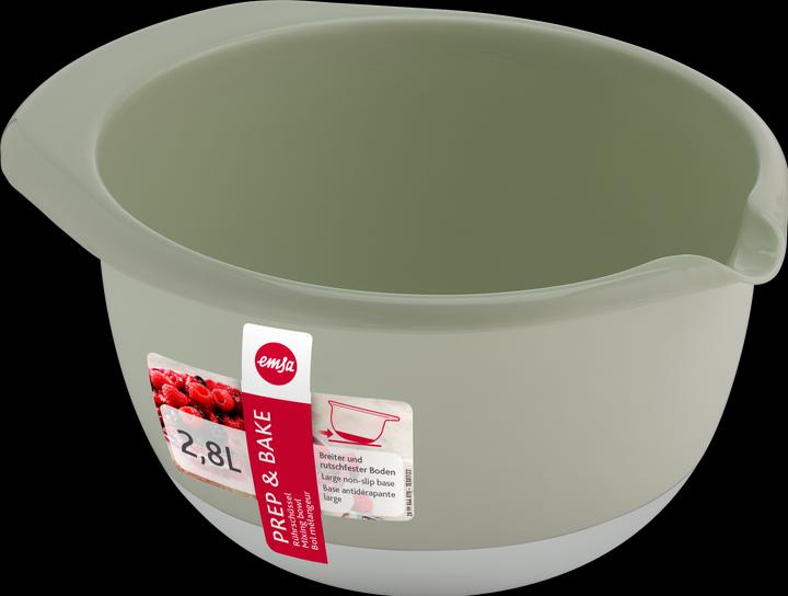 Actual product image Emsa Prep&Bake plastic mixing bowl grey+green 2.8L (2.80 l, 1 x)
