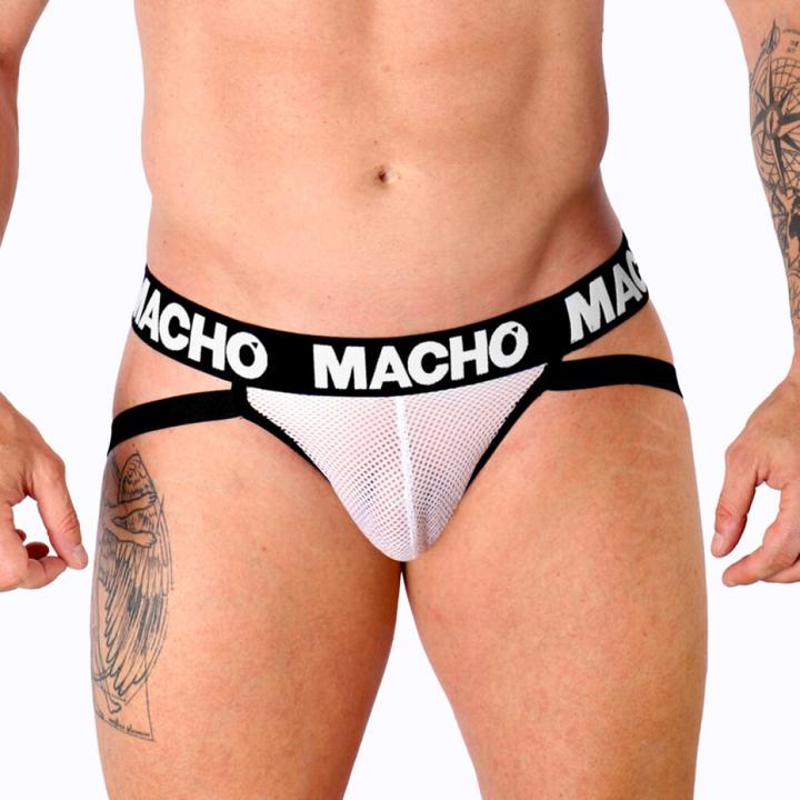 Actual product image Macho Underwear MACHO - MX26X1 JOCK NET WHITE M (M)