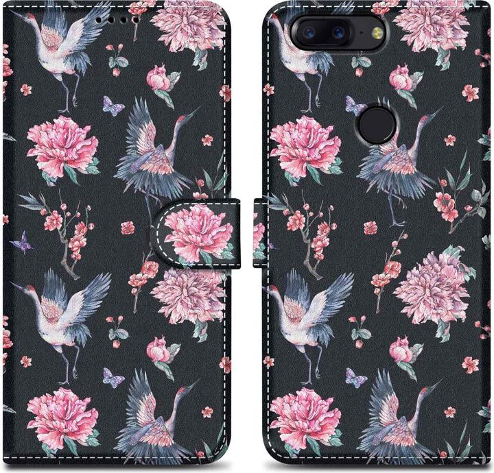 Actual product image Cadorabo Book Cover with Print for OnePlus 5T (OnePlus 5T)