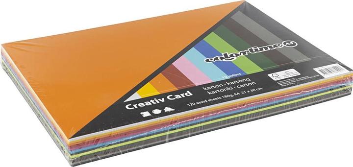 Image du produit Creativ Company Carton collé A4, 12 x 10 velles (180 g/m², 120 x)