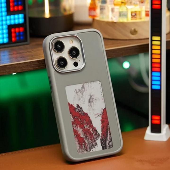 Produktbild PhoneLook Hülle E-Ink Display DIY mit NFC-Technologie für persönlicher Foto-Hintergrund (Apple iPhone 15 Pro Max)