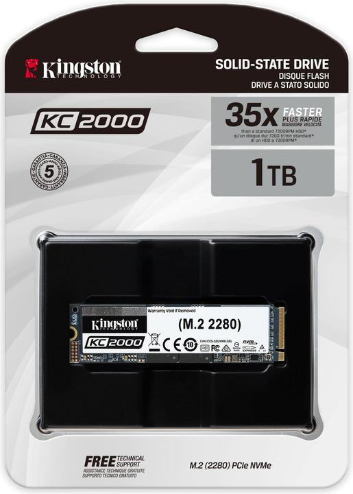 Image du produit Kingston KC2000 (1000 Go, M.2 2280)