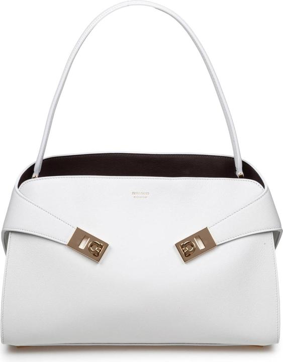 Produktbild Salvatore Ferragamo Ferragamo hug sh s leather bag color white