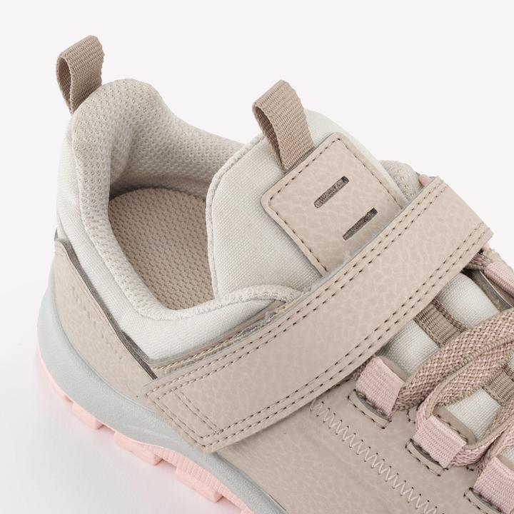 Produktbild Quechua Wanderschuhe Kinder Gr. 28–34 niedrig Klettverschluss Wandern - NH500 beige/rosa (28)