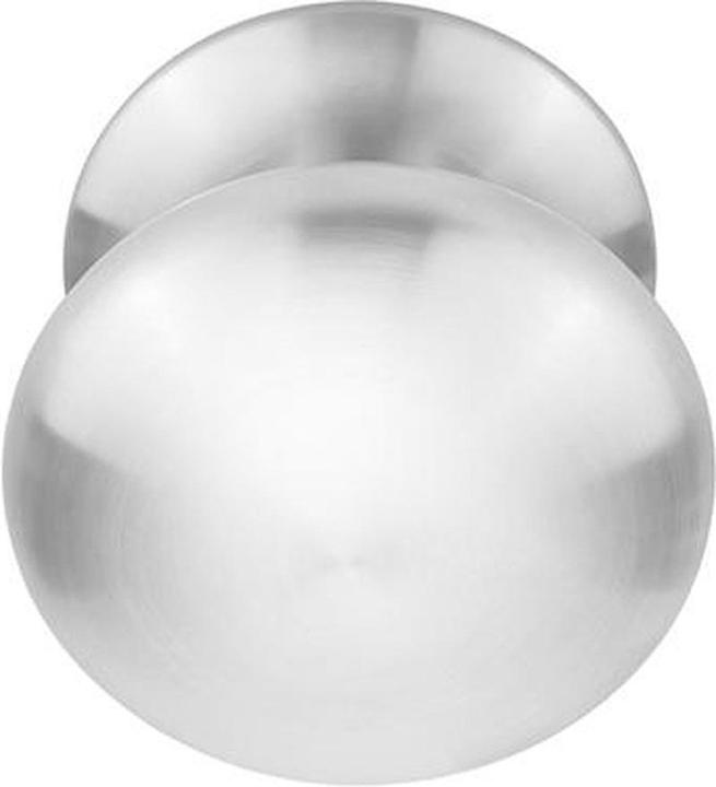 Formani Basics Frontentürknopf LB65V auf Rozet Mat Edelstahl steckt (Türknopf)