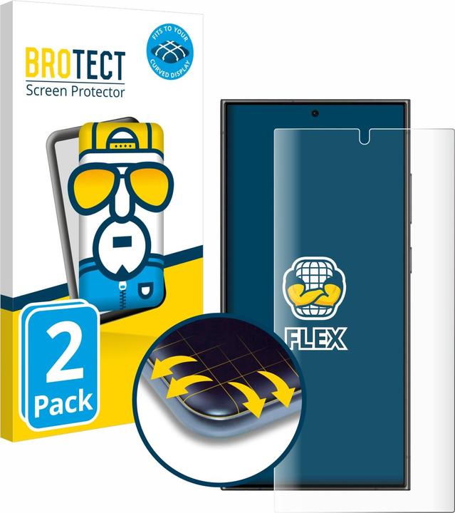 Produktbild BROTECT Full-Cover Displayschutz (2 Stück, Samsung Galaxy S24 Ultra)