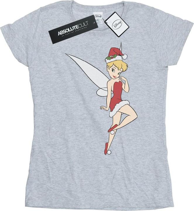Actual product image Disney Womens/Ladies Tinker Bell Christmas Cotton T-Shirt (XXL)