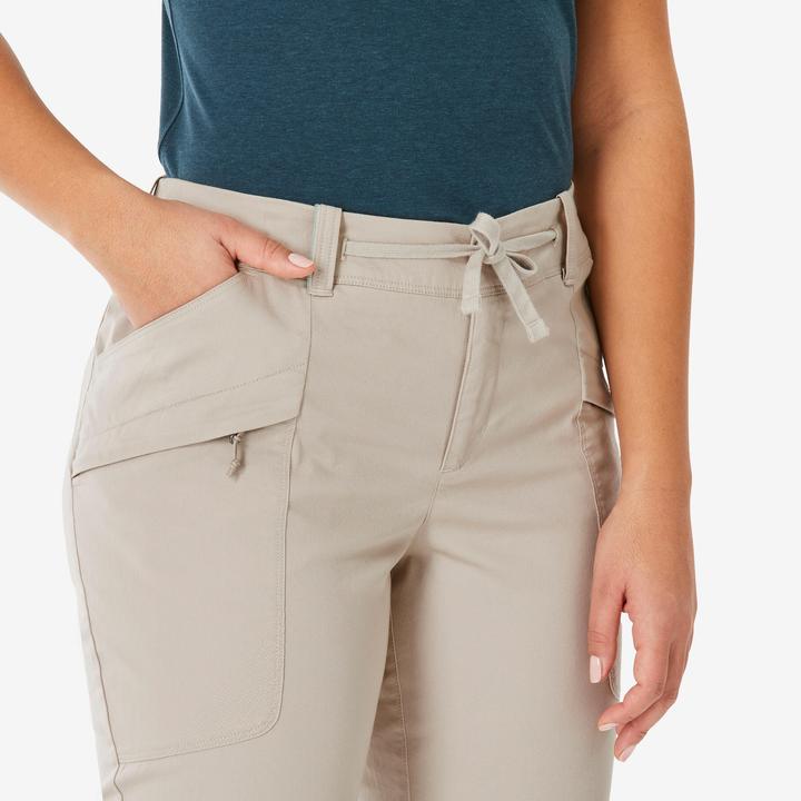 Image du produit Quechua Pantalon de randonnée femme, NH500 Regular beige (40)