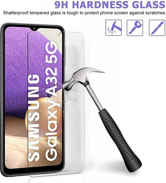 Immagine prodotto Screenguard Samsung Galaxy A32 5G Pellicola protettiva in vetro Custodia Design amichevole (1 Pezzo/i, Samsung Galaxy A32 5G)
