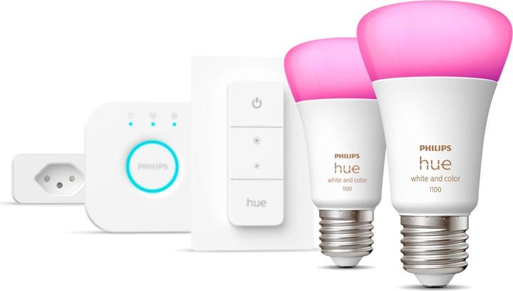 Philips Starterset White & Color Ambiance, 2 x E27, 75 W, Bridge (E27, 11 W, 800 lm, 2 x, F)
