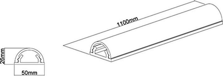 Actual product image Multibrackets Aluminium cable ducts (Duct, 110 cm)