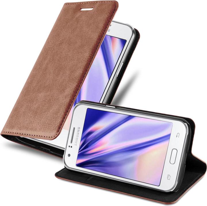 Actual product image Cadorabo Book Invisible Magnet Cover (Samsung Galaxy J1)