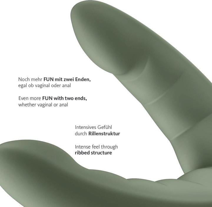 Productafbeelding Fun Factory - Ryde Dubbele Dildo & Stimulator Groen