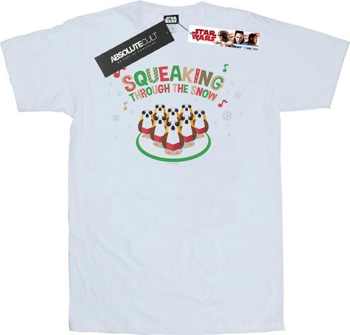 Star Wars The Last Jedi Porgs Squeaking Through The Snow TShirt (L)