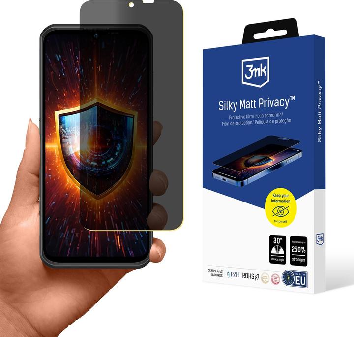 Image du produit 3MK Folia ochronna prywatyzujÄ ca matowa Silky Matt Privacy na Ulefone Armor 17 Pro (Ulefone Armor 17 Pro)