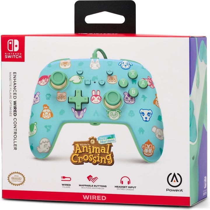 Produktbild PowerA Enhanced Wired Controller - Animal Crossing (Switch)