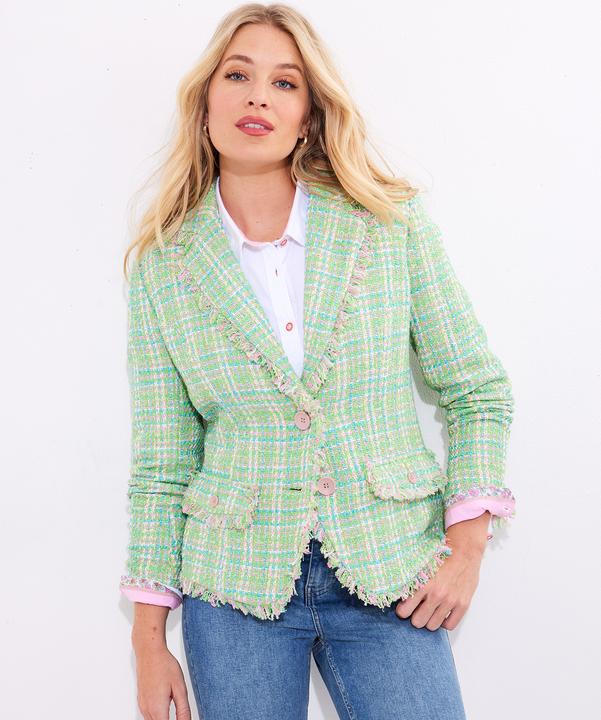 Actual product image Joe Browns PETITE Frayed Detail Tweed Jacket (40)