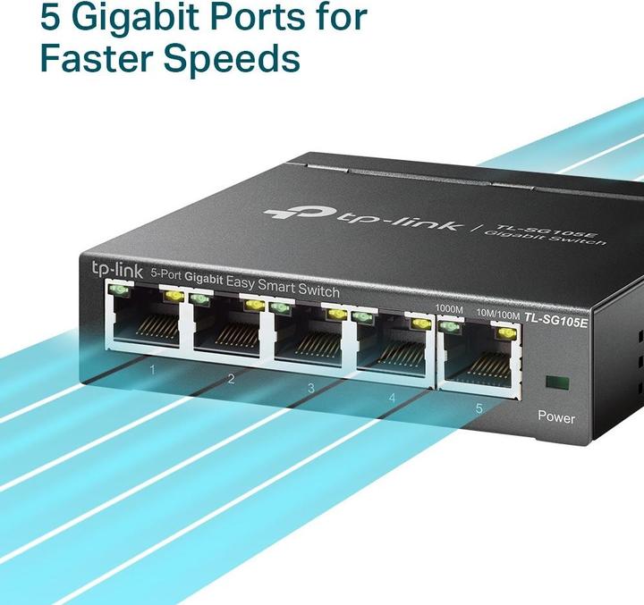 Produktbild TP-Link Tl-Sg105e (5 Ports)