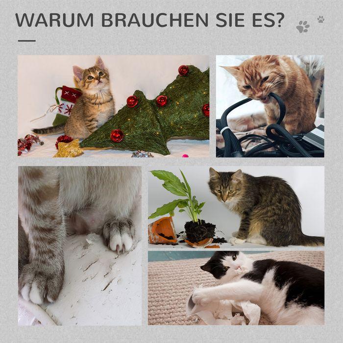 Image du produit Swisshandel24 Arbre à chat 120 cm tronc de jute, pour chats jusqu'à 5 kg, gris clair (120 cm, Gris clair+Beige)