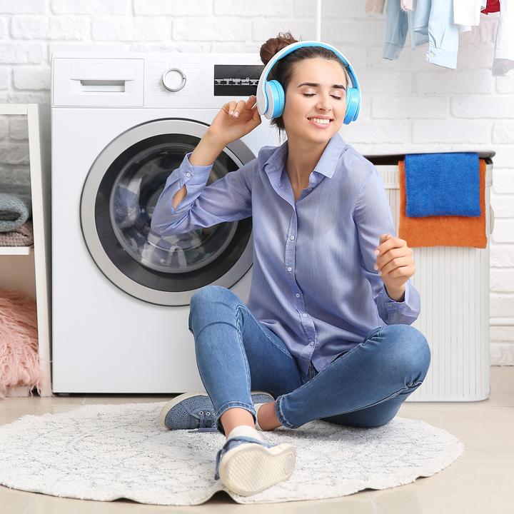 Actual product image Relaxdays Lidded Laundry Hamper (95 l)