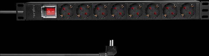 Actual product image LogiLink Power strip (8 x, CEE 7/3, 2 m)