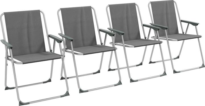 Image du produit Outsunny Chaise de camping pliante en lot de 4