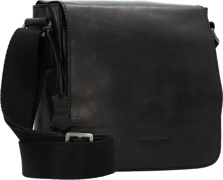 Produktbild Greenburry Pure Black Umhängetasche Leder 20 cm