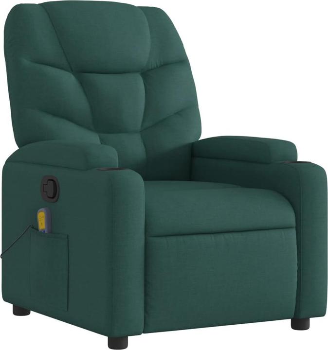 Produktbild VidaXL Massagesessel Dunkelgrün Stoff,Farbe: Dunkelgrün,Material