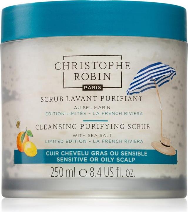 Image du produit Christophe Robin Scrub Lavant Purifiant au Sel Marin Édition Limitée – La French Riviera (250 ml)
