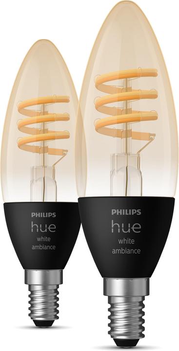 Philips Hue Filament White Ambiance (E14, 4.60 W, 350 lm, 2 x, G)