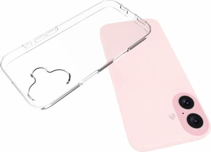 Actual product image Cover-Discount iPhone 16 - Silicone rubber case transparent (Apple iPhone 16)