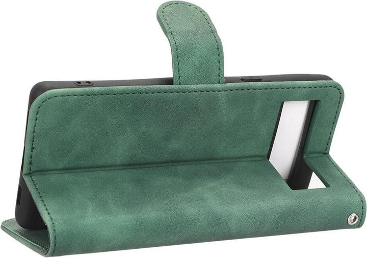 Actual product image Cover-Discount Google Pixel 7a - Leather Case Cover green (Google Pixel 7a)